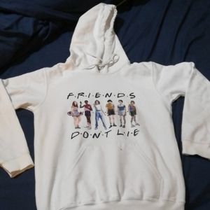 Friends Don't Lie Stranger Things white sweatshirt